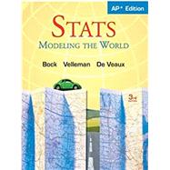 STATS: MODELING THE WORLD (AP EDITION), 6/e