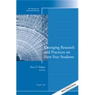 Emerging Research and Practices on First-year Students