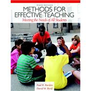 Methods for Effective Teaching Meeting the Needs of All Students Plus MyEducationLab with Pearson eText -- Access Card Package
