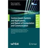 Context-aware Systems and Applications, and Nature of Computation and Communication