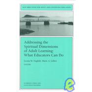 Addressing the Spiritual Dimensions of Adult Learning: What Educators Can Do Vol. 85 : New Directions for Adult and Continuing Education