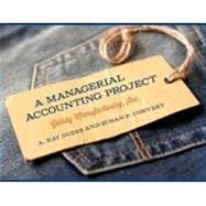 A Managerial Accounting Project: Gatsby Manufacturing, Inc. book cover, ISBN 9780912503646