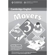 Cambridge Young Learners English Tests Movers 3 Answer Booklet: Examination Papers from the University of Cambridge ESOL Examinations