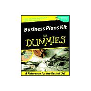 Business Plans Kit For Dummies<sup>®</sup>