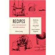 Recipes and Everyday Knowledge book cover, ISBN 9780226583662