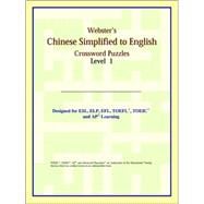 Webster's Chinese Simplified to English Crossword Puzzles