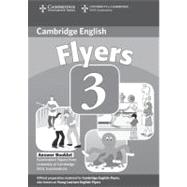 Cambridge Young Learners English Tests Flyers 3 Answer Booklet: Examination Papers from the University of Cambridge ESOL Examinations