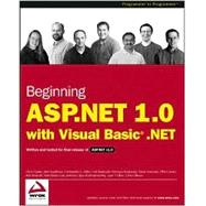 Beginning ASP. NET 1. 0 with Visual Basic. NET