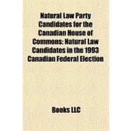Natural Law Party Candidates for the Canadian House of Commons