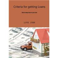 Criteria for Getting Loans