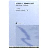 Schooling and Equality: Fact, Concept and Policy
