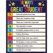 Sparkle and Shine Glitter 10 Ways to Be a Great Student Chart