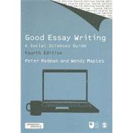 Good Essay Writing : A Social Sciences Guide