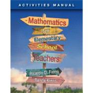 Activities Manual for Fierro's Mathematics for Elementary School Teachers