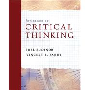 Invitation To Critical Thinking