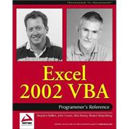 Excel 2002 VBA Programmers Reference