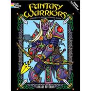 Fantasy Warriors Stained Glass Coloring Book
