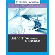 WebAssign for Anderson/Sweeney/Williams/Camm/Cochran/Fry/Ohlmann's Quantitative Methods For Business, Single-Term Printed Access Card