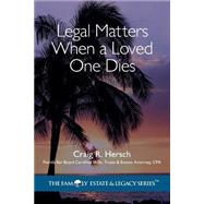 Legal Matters When a Loved One Dies