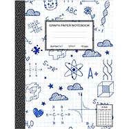 Graph Paper Notebook, Quad Ruled 5 squares per inch: Math and Science Composition Notebook