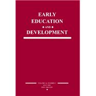Early Education and Development: A Special Issue of Early Education and Development