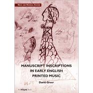 Manuscript Inscriptions in Early English Printed Music