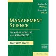 Management Science : The Art of Modeling with Spreadsheets, Excel 2007 Update