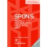 Spon Architects and Builder Priice Book 2007