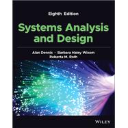 Systems Analysis and Design,9781119803782