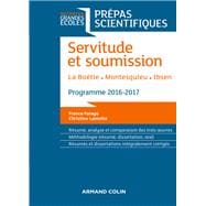 Servitude et Soumission - Prépas scientifiques 2016-2017