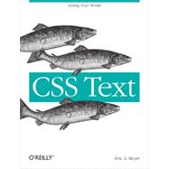 CSS Text, 1st Edition