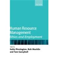 Human Resource Management Ethics and Employment