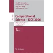 Computational Science -- Iccs 2006: 6th International Conference, Reading, Uk, May 28-31, 2006, Proceedings, Part I