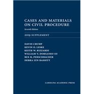 Cases and Materials on Civil Procedure: 2019 Document Supplement