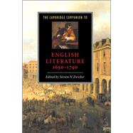 The Cambridge Companion to English Literature, 1650â€“1740