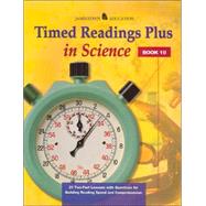 Timed Readings Plus Science  Book 10 25 Two-Part Lessons with Questions for Building Reading Speed and Comprehension