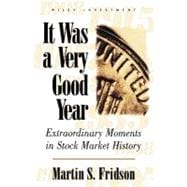 It Was a Very Good Year Extraordinary Moments in Stock Market History