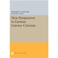 New Perspectives in German Literary Criticism