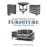 Masterpieces of Furniture in Photographs and Measured Drawings Third Edition