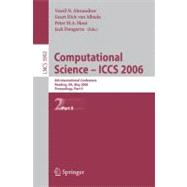 Computational Science -- Iccs 2006: 6th International Conference, Reading, Uk, May 28-31, 2006, Proceedings, Part II