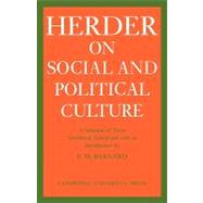 J. G. Herder on Social and Political Culture