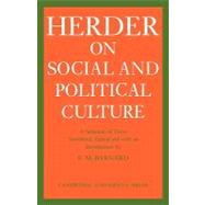 J. G. Herder on Social and Political Culture