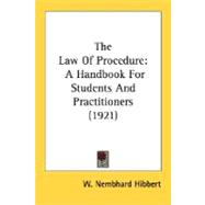 Law of Procedure : A Handbook for Students and Practitioners (1921)