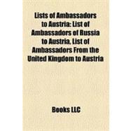 Lists of Ambassadors to Austria