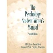 The Psychology Student Writer's Manual