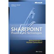 Microsoft SharePoint Products and Technologies Administrator's Pocket Consultant