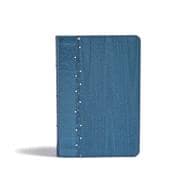 KJV On-the-Go Bible, Slate Blue Red Letter, Easy-to-Carry, Smythe Sewn, Teen Bible, Double Column, Presentation Page, Ribbon Marker, Student's Bible, Great Value