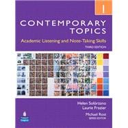 Contemporary Topics 1 Student Book with Streaming Video Access Code Card