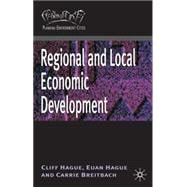 Regional and Local Economic Development