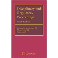 Disciplinary and Regulatory Proceedings Ninth Edition,9781784733841